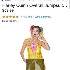 Harley Quinn Birds of Prey costume, overalls and crop top